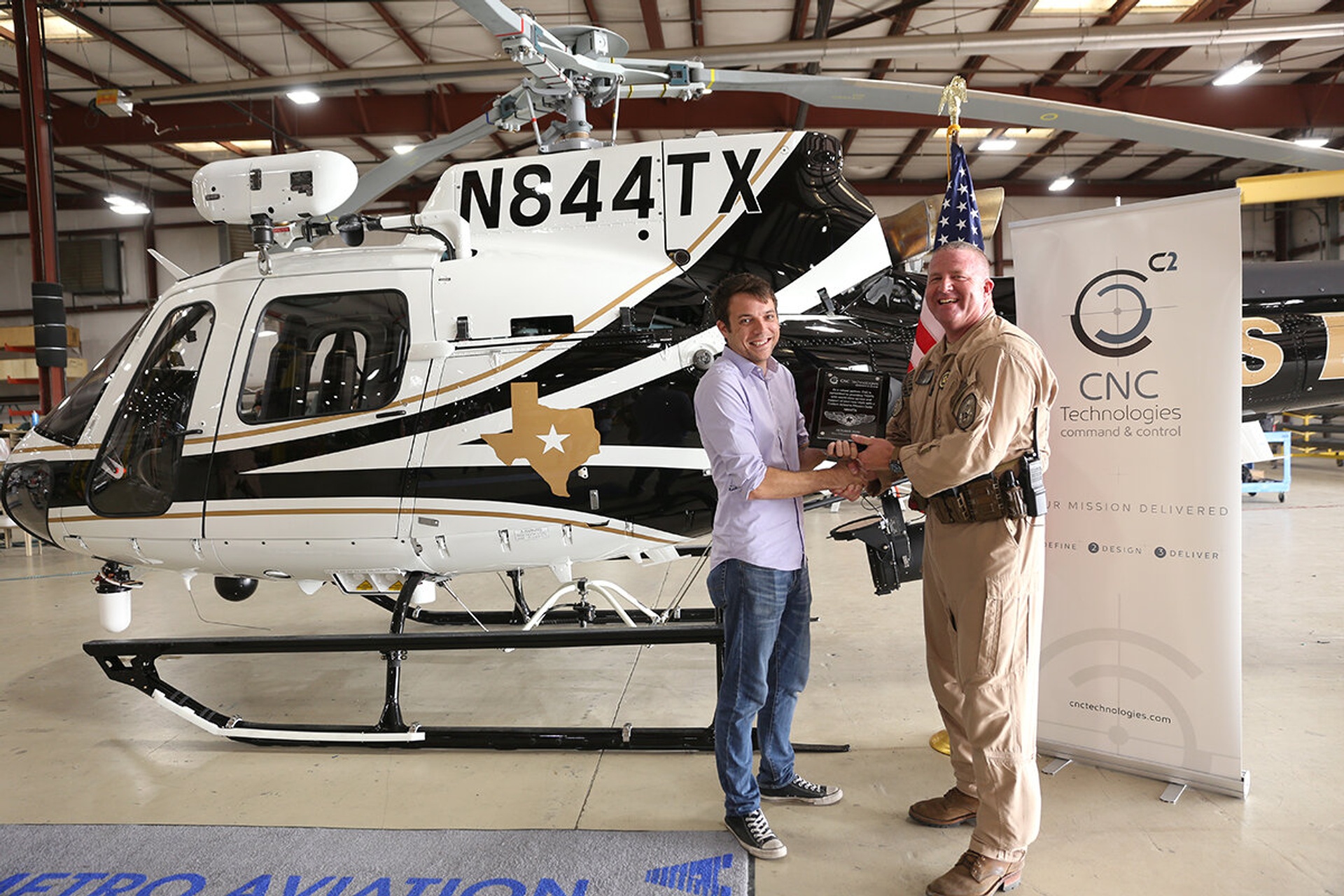  Working with aviation and completion services firm Metro Aviation on the assignment, CNC led development and design of the new system and will provide ongoing training and 24/7 support. 