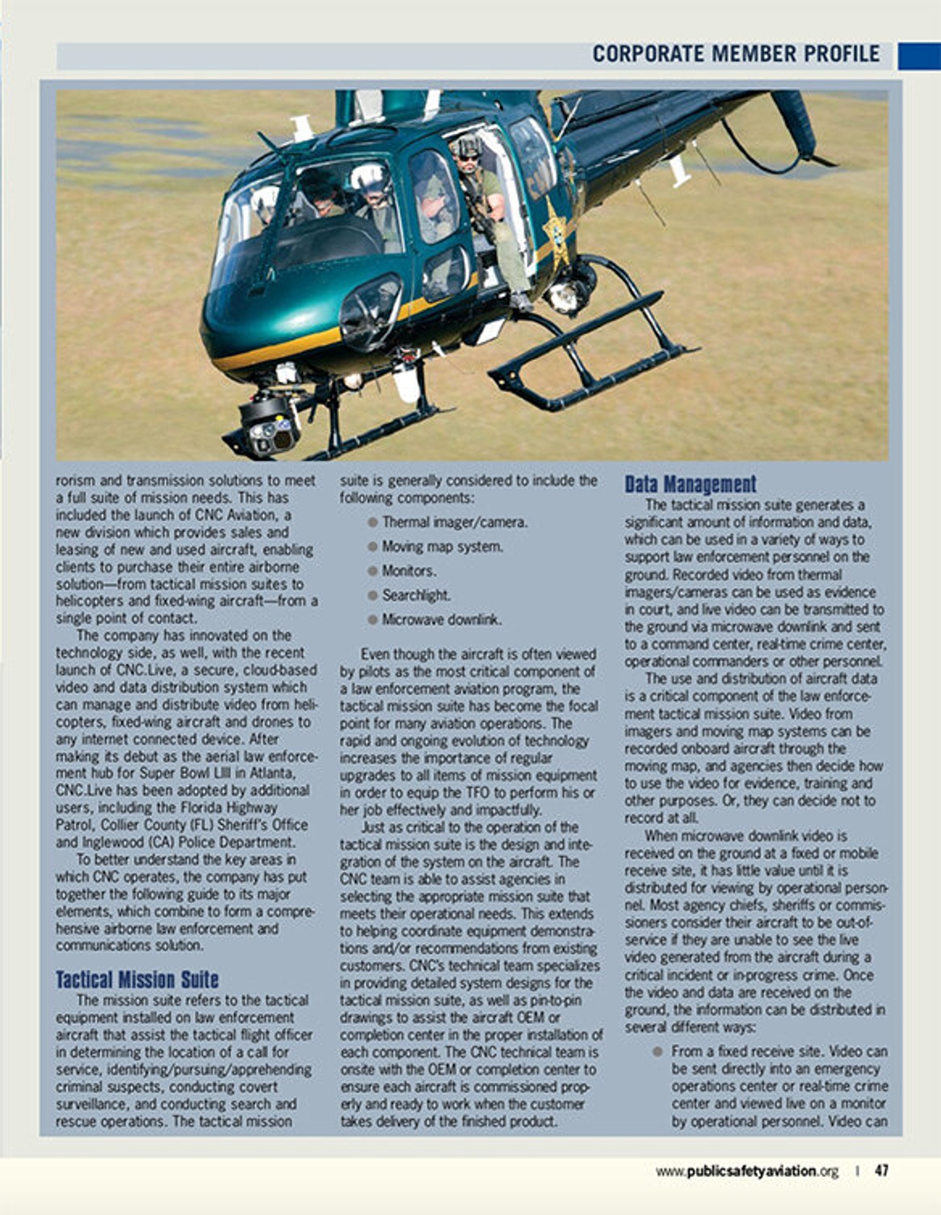 CNC Technologies Featured in January issue of Air Beat Magazine