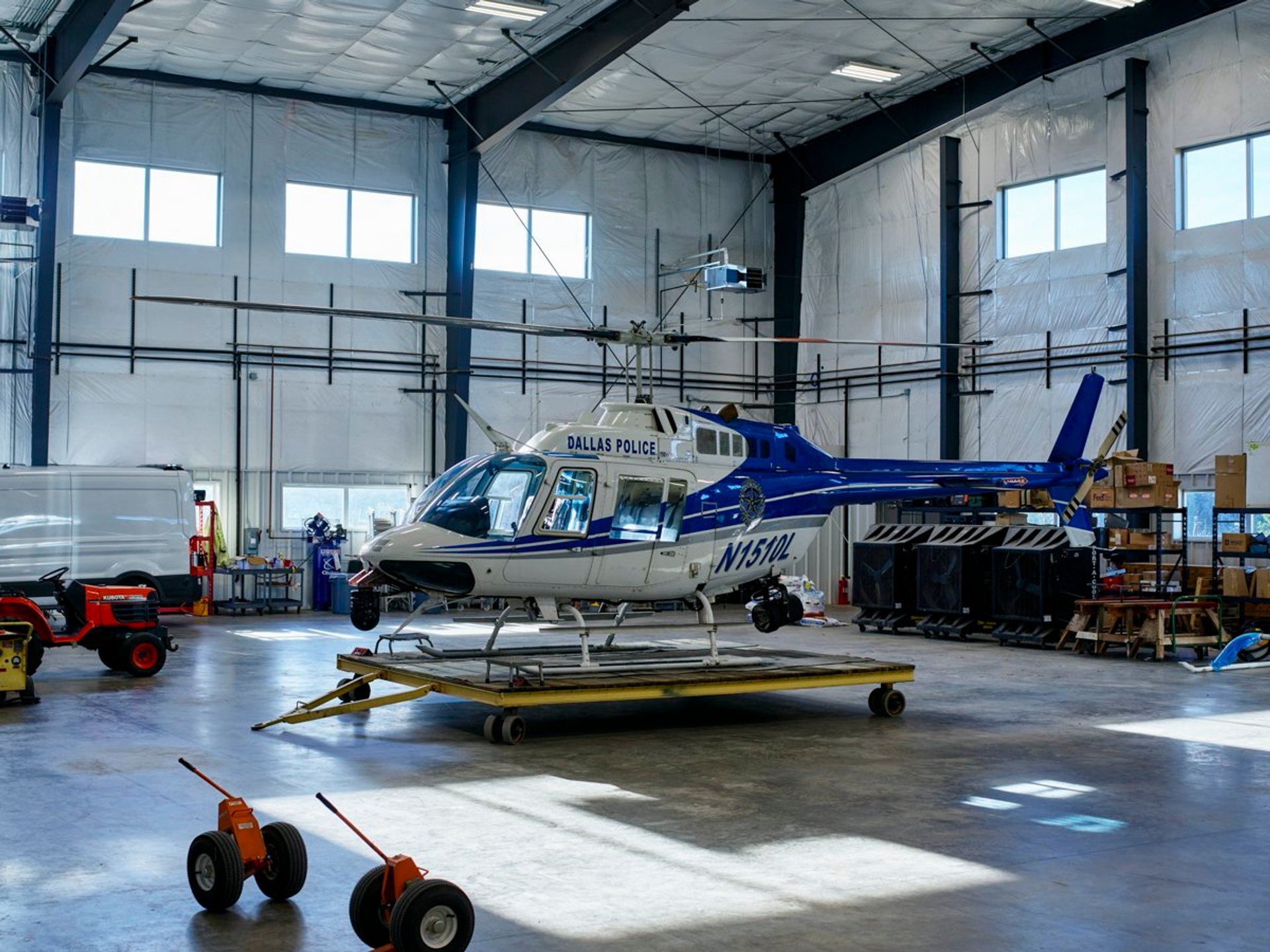 CNC Technologies Provides Completion Services for the  Dallas Police Department Bell 407GX